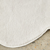 Network Rugs White Elsie Wavy Edge Machine Washable Rug