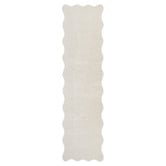 Network Rugs Ivory Elsie Wavy Edge Machine Washable Runner