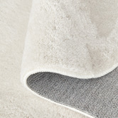 Network Rugs White Elsie Wavy Edge Machine Washable Rug