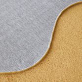 Network Rugs Mustard Elsie Wavy Edge Machine Washable Runner