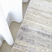 Network Rugs Silver Ilyas Abstract Textured Runner