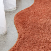 Network Rugs Terracotta Elsie Wavy Edge Machine Washable Runner