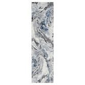 Network Rugs Blue Karina Abstract Textured Runner
