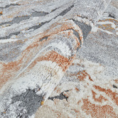 Network Rugs Rust Karina Abstract Textured Runner
