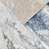 Network Rugs Blue Karina Abstract Textured Runner