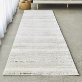 Network Rugs Natural Ilyas Abstract Textured Runner