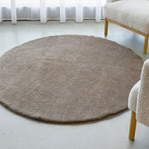Network Rugs Oyster Cleo Ultra Plush Machine Washable Round Rug
