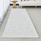 Network Rugs White Mona Runner