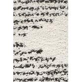 Network Rugs Black &amp; Cream Zaria Fringed Moroccan Rug