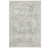 Network Rugs Silver &amp; Cream Vita Vintage-Style Rug