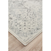 Network Rugs Silver &amp; Cream Vita Vintage-Style Rug