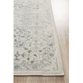 Network Rugs Silver &amp; Cream Vita Vintage-Style Rug