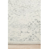 Network Rugs Silver &amp; Cream Vita Vintage-Style Rug