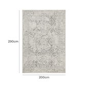 Network Rugs Silver &amp; Cream Vita Vintage-Style Rug