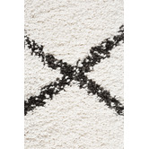 Network Rugs Black &amp; Cream Viona Fringed Moroccan Rug