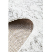 Network Rugs White &amp; Silver Mahdi Moroccan Power-Loomed Shag Rug
