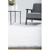 Network Rugs White Selma Plush Shag Rug