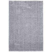 Network Rugs Silver Selma Plush Shag Rug
