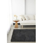 Network Rugs Black Selma Plush Shag Rug