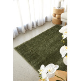 Network Rugs Green Selma Plush Shag Rug