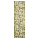 Network Rugs Green Oran Newport Indoor/Outdoor Runner