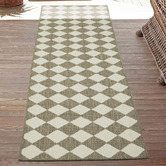 Network Rugs Taupe Rishi Newport Indoor/Outdoor Runner