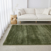 Network Rugs Green Selma Plush Shag Rug
