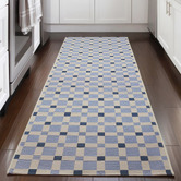 Network Rugs Blue Clement Indoor/Outdoor Runner