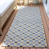 Network Rugs Blue Clement Indoor/Outdoor Runner