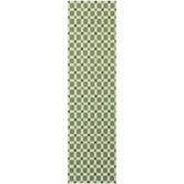Network Rugs Green Clement Indoor/Outdoor Runner
