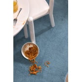 Network Rugs Blue Elsie Wavy Edge Machine Washable Runner