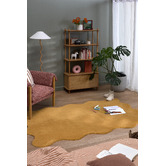 Network Rugs Mustard Elsie Wavy Edge Machine Washable Rug