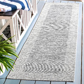 Network Rugs Patio Nero Flat Weave Indoor/Outdoor Runner