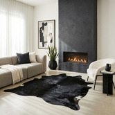 Network Rugs Black Tones Genuine Brazilian Cow Hide