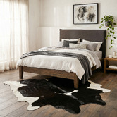 Network Rugs Black &amp; White Cow Hide Rug
