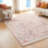 Network Rugs Pink Casey Machine Washable Rug