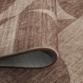 Network Rugs Brown Denver Machine Washable Rug