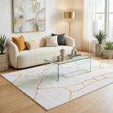 Network Rugs Gold Abigail Abstract Rug
