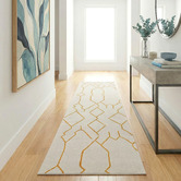 Network Rugs Gold Emery Abstract Rug
