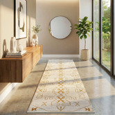 Network Rugs Gold Zoey Aztec Rug