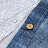 Lacoste Lacoste Denim Cotton Sateen Reversible Quilt Cover