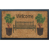 Welcome Weave Rubber and Coir Welcome Bench Door Mat