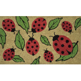 Welcome Weave PVC Back Coir Ladybird