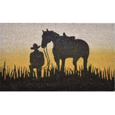 Welcome Weave PVCBackHorse Silhouette