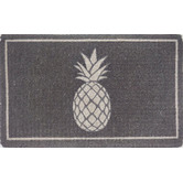 Welcome Weave Grey Pineapple Hand-Woven Coir Doormat