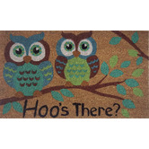 Welcome Weave Branch Owls Doormat