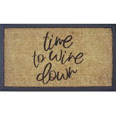Welcome Weave Time To Wine Down Doormat