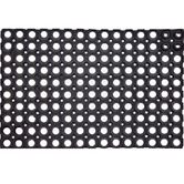Welcome Weave Rubber Hollow Door Mat
