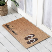 Welcome Weave Brown Thong Welcome Doormat