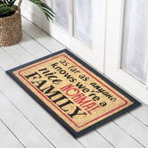 Welcome Weave Normal Family Coir &amp; Rubber Doormat